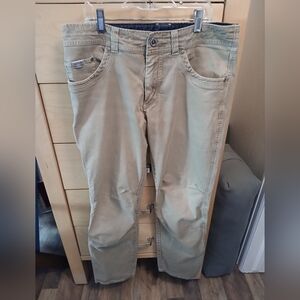 Men's Kuhl Kanvus Jeans Tan Casual Pants 33x32